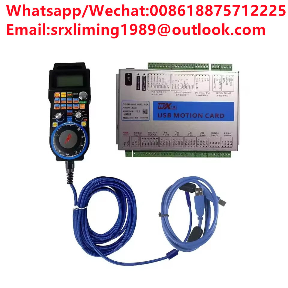 CNC Mach3 Controller Ethernet Breakout Board MKX-V Specialfication 3/4/6 axis+LHB04B-4/6 Wired handwheel 2000KHz