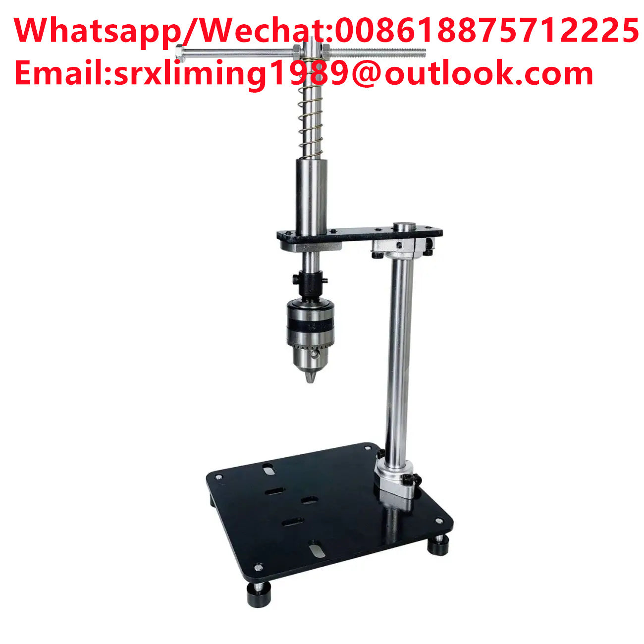 Manual Tapping Machine Small Vertical Desktop Tapper Adjustable T-Handle Tap Holder Wrench B12 1.5-10MM Chuck