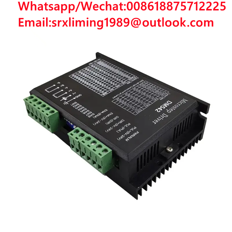 TEBAK 2-phase Digital Stepper Motor Driver DM542 DC24V-50V for 42/57(NEMA17/23) Series Stepper Motor 1.0-4.2A