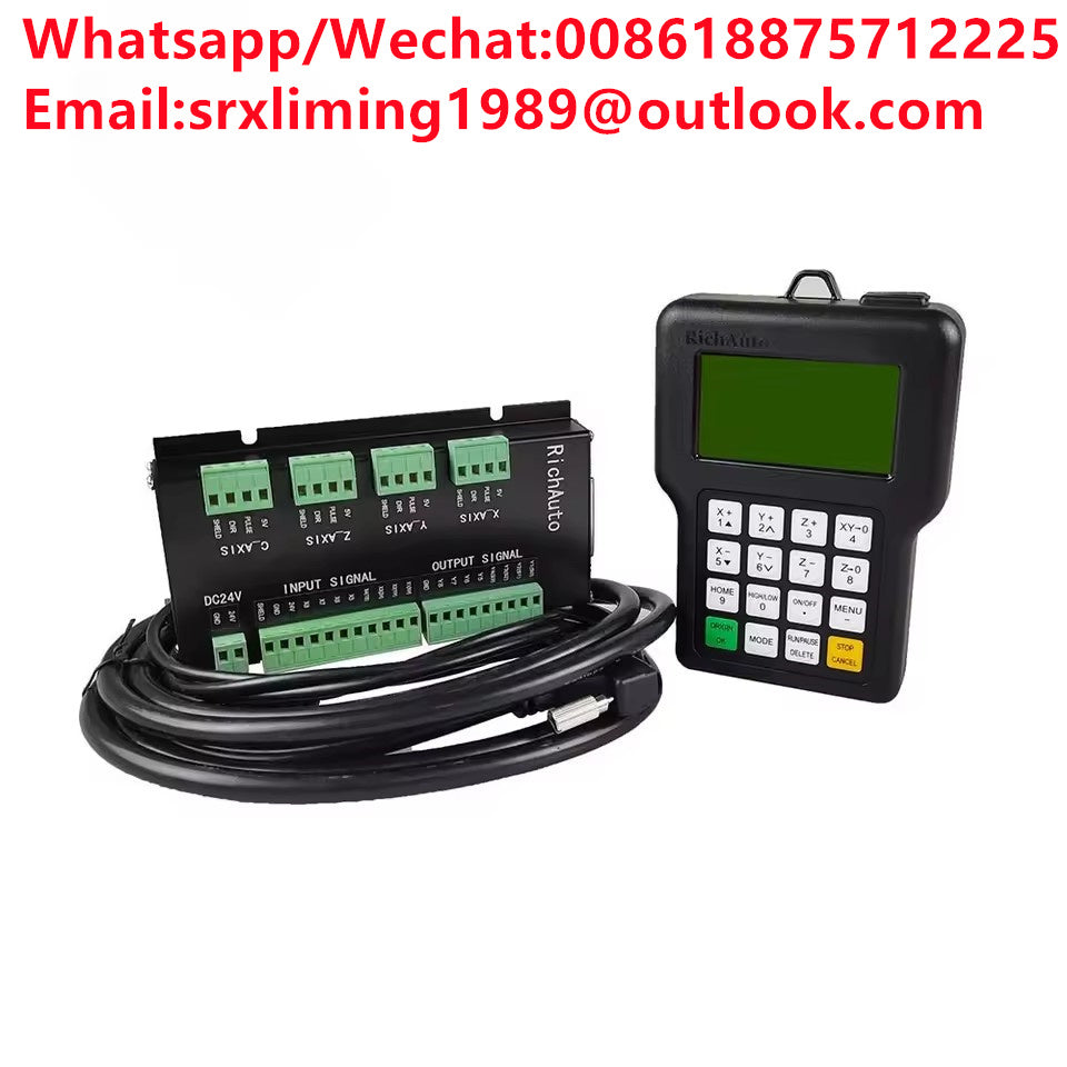 CNC Controller Richauto DSP A11E A18E 3Axis 4Axis USB Remote Control System, Supports Multi-Head Replacement and G Code