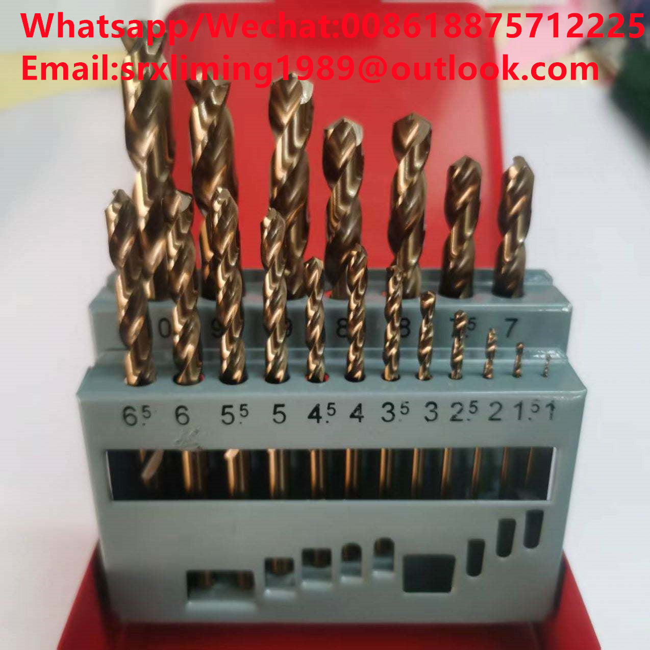 TEBAK Big Micro Round Straight 13 19 25 Pcs Cobalt Fully Ground 135 Degree Twist Cobalt Hss Drill Bit Set