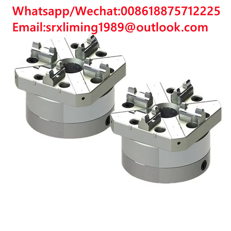 TEBAK HPEDM High Performance Pneumatic Collet Chuck Die Steel square 4 Jaw Single Head Pneumatic Chuck for Pipe Clamp Machine