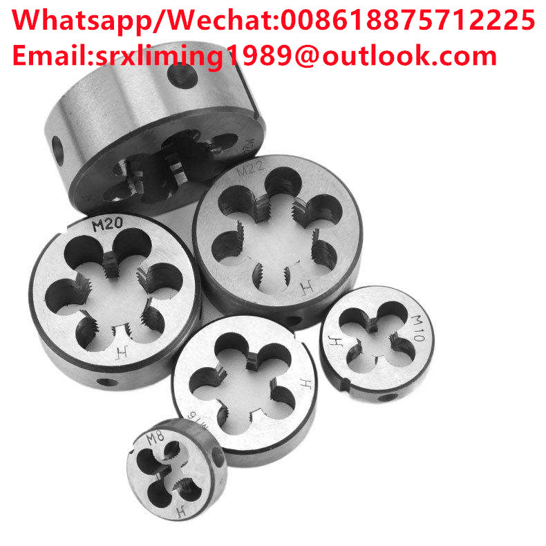 TEBAK HSS-E Metric in Stock DIN223 M2.5-M36 Various Sizes Threading Rolling Round Dies Circular Thread Dies for Thread Cutting