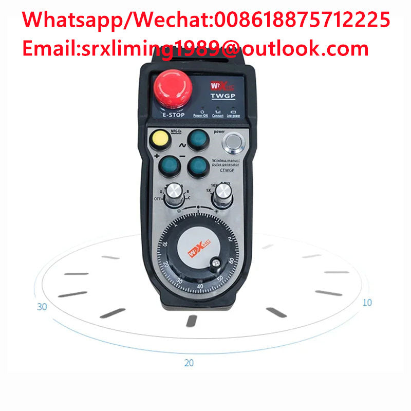 TEBAK 25PPR 100PPR CNC Remote Controller Manual Pulse Generator CNC Machining Parts MPG Wireless Handwheel for CNC Systems