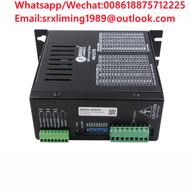 TEBAK ND2278 Motor Driver 80-220VAC 7.8A Micro-Step Drive CNC Router Adapted to NEMA 34 NEMA 23 2-Phase Stepper Motor