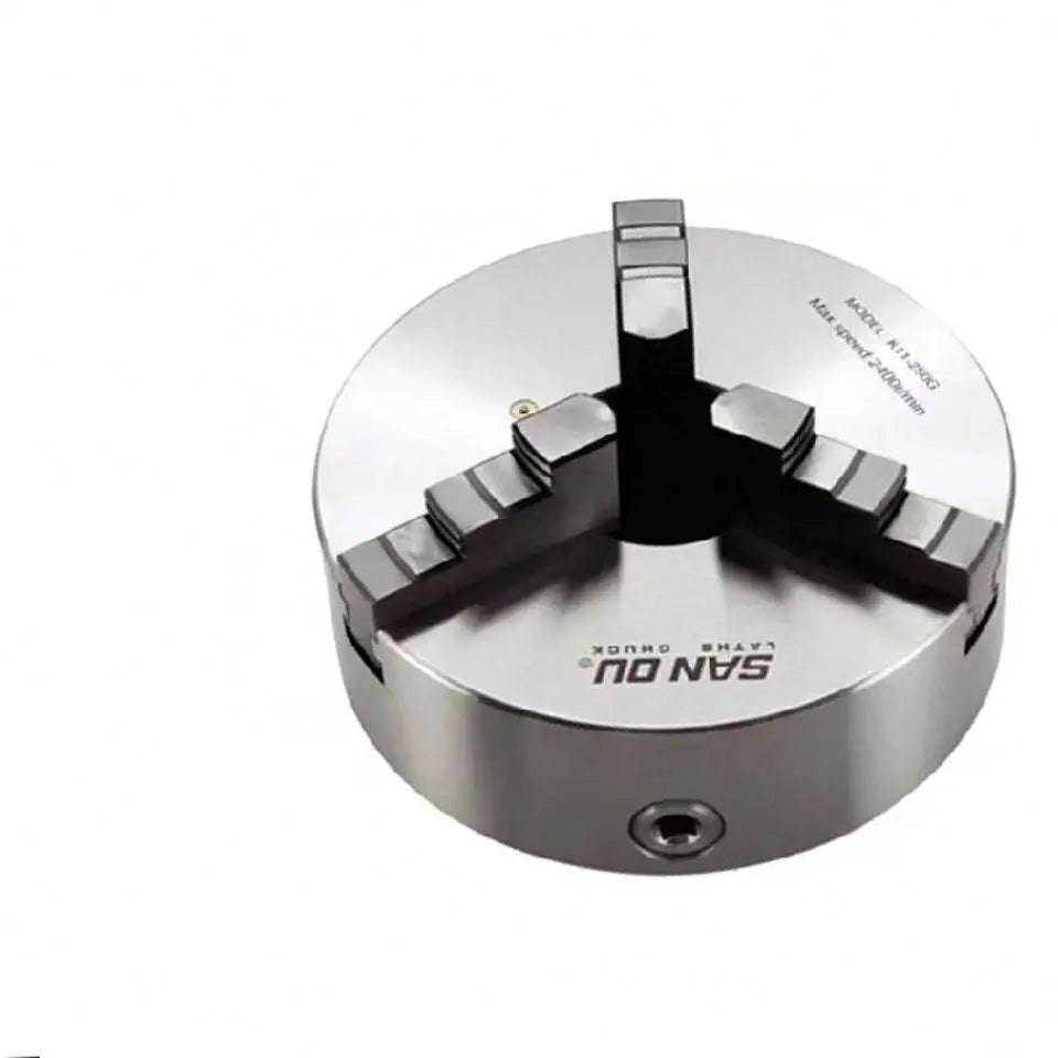 K11-80/100/130/160/200 Lathe Chuck 3 Jaw Self-Centering K11-125 Sanou Brand 3 Jaw Chuck Metal Chuck for Mini Metal Lathe