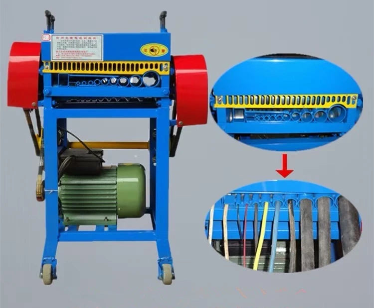 TEBAK Electric Flexible Flat Cable Stripping Machine Nihrome Wire Peeling Machine Scrap Cable Wire Recycling Machine Stripper