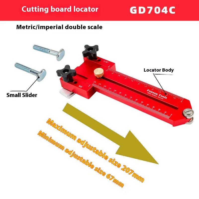 TEBAK W-52 Extended Thin Rip Jig Table Saw Jig Guide for Repeat Narrow Strip Cuts Works With Saw Router Table Band Saw
