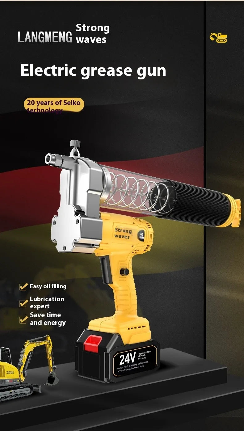 Electric Cordless Grease Power Lithium Battery Hand Grease air Gun Fitting High Pressure Pneumatic Cordless Grease Gun Parts