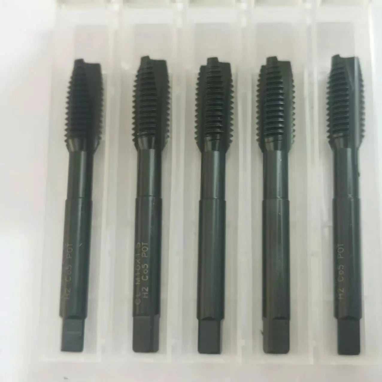 TEBAK Thread Taps Cutting Tool Straight Flute Machine Screw Thread Taps High Speed HSS Black Coating Machine Cutting Tools
