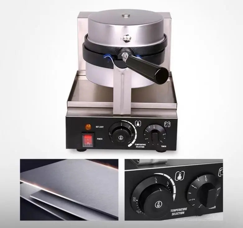 TEBAK Commercial Electric Press Sandwich Bread Gelato Panini UFO Burger Maker Machine Electric Ice Cream Hamburger Machine