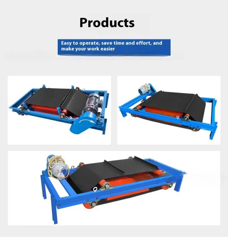 TEBAK Iron Remover Iron Absorber Double Layer Conveyor Self Dumping Iron Remover Factory Direct Sales Complete Specifications