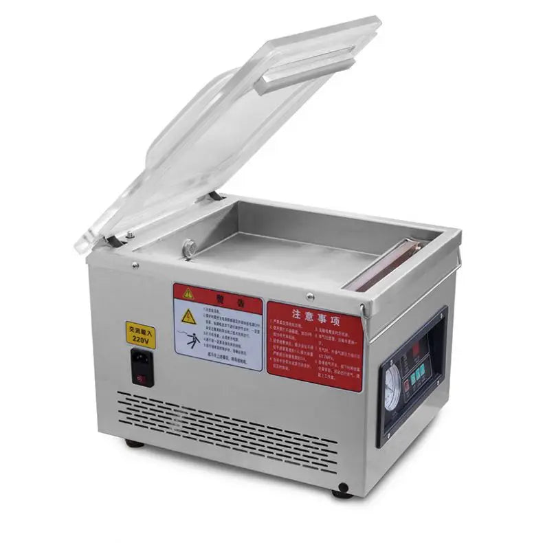 TEBAK Date Printing Dz 400 Desktop Single Chamber Wet Dry Liquid Food Small Household Vacuum Sealer Packing Machine