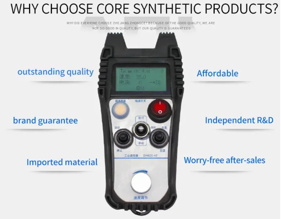 TEBAK Safety Industrial Radio Wireless Remote Controller for Carne Cutters with Receiver Electric Hoist Tower Crane Cyclmotion