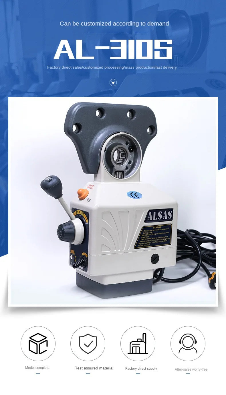 TEBAK AL-310S AL410S AL510S 110V 220V Table Power Feed for Turret Milling Machine