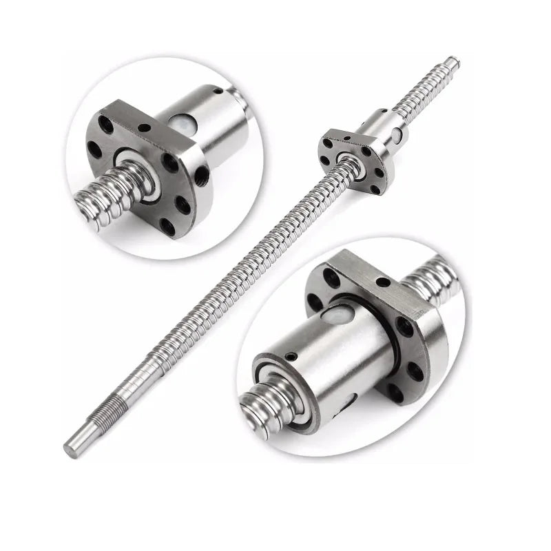 TEBAK D-04 SFU1204 SFU1605 Full Set 32mm Ball Screw CNC Machine Parts Rotating Nut Ballscrews Supports Bearing Blocks BK25 BF25
