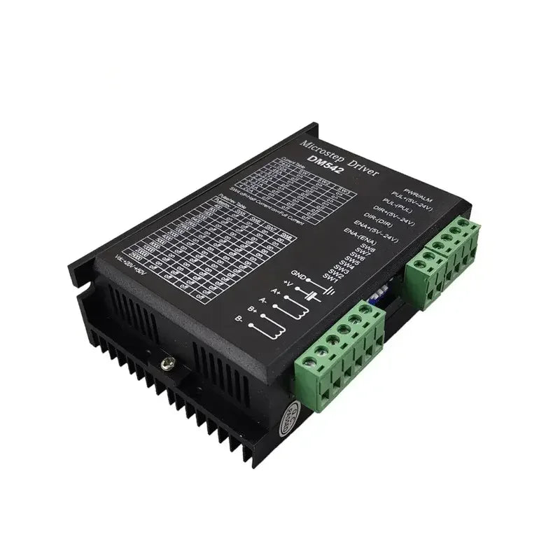 TEBAK 2-phase Digital Stepper Motor Driver DM542 DC24V-50V for 42/57(NEMA17/23) Series Stepper Motor 1.0-4.2A