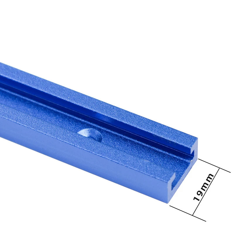 TEBAK W-02 Woodworking 19 T-tracks Double-Cut Profile Universal T-Track With Predrilled Mounting Holes