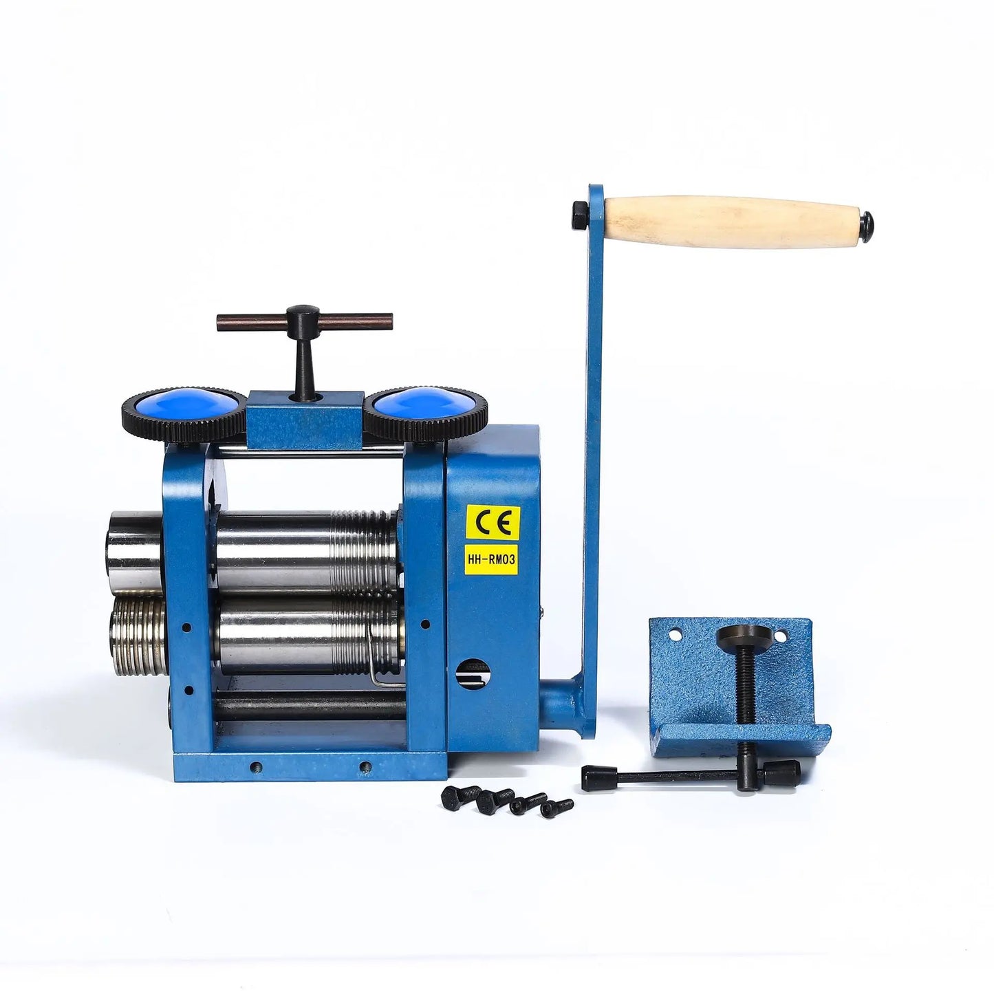TEBAK DIY Manual Presser Gold Jewelry Rolling Flat Semicircle Pattern Jewelry Rolling Mill Machine for Metal-rolling Sheet Mills