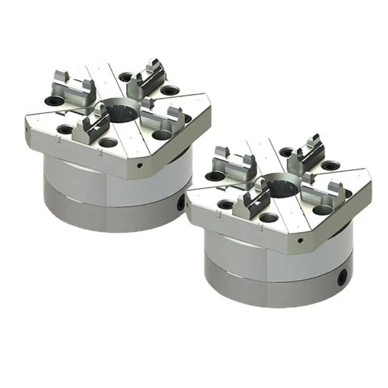 TEBAK HPEDM High Performance Pneumatic Collet Chuck Die Steel square 4 Jaw Single Head Pneumatic Chuck for Pipe Clamp Machine