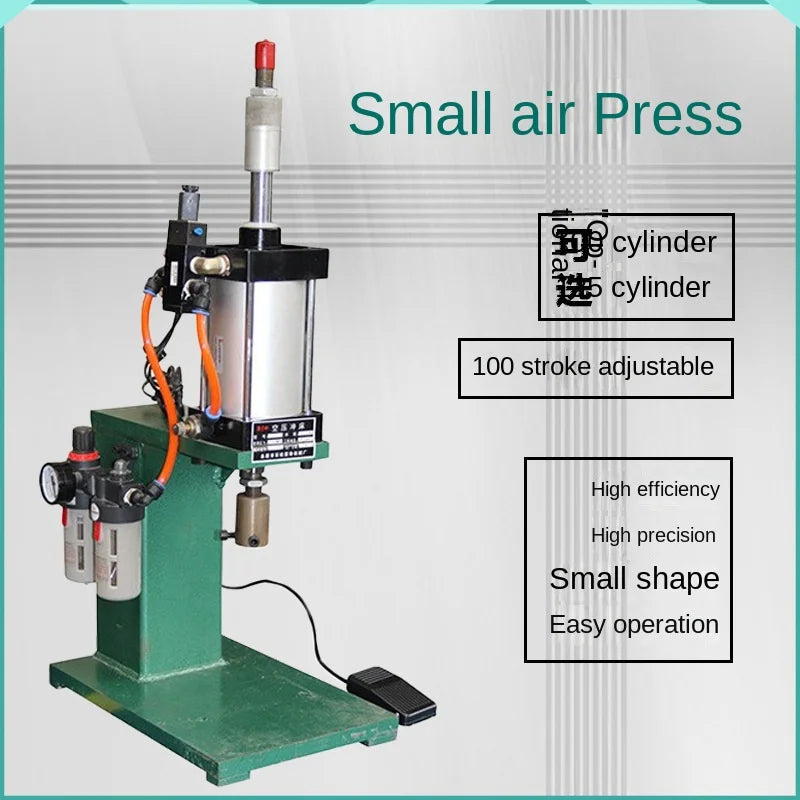 A 100-Cylinder Punching Machine Press Pneumatic Punch Press Precision Pneumatic Press 500KG125 Cylinder 100 Stroke Adjustable