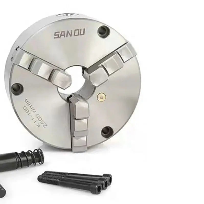 K11-80/100/130/160/200 Lathe Chuck 3 Jaw Self-Centering K11-125 Sanou Brand 3 Jaw Chuck Metal Chuck for Mini Metal Lathe