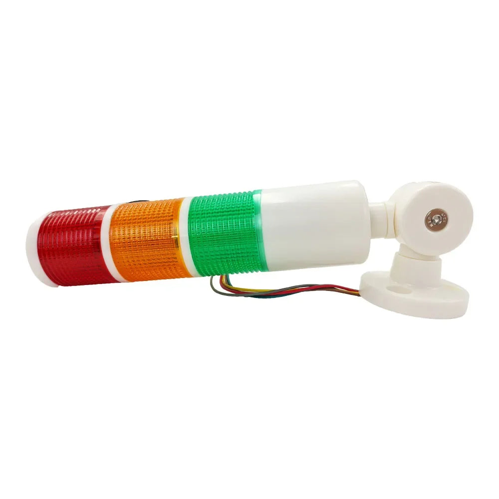 TEBAK PT50-3T-J Multi-layer Warning Light LED Warning Machine Tool signal Tower Light Tricolor Light Folding 24V