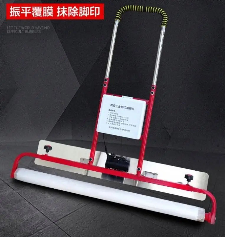 TEBAK Electric Laminating Machine Cement Flooring Vibrating Cover Film Machine to Remove Footprints Vibration Leveling Ruler