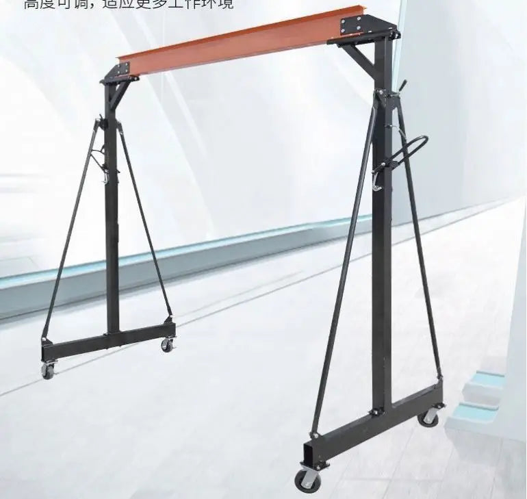 TEBAK Portable Single Girder Gantry Crane 0.5Ton 1ton 2ton Steel Movable Lifting Workshop Adjustable Height Gantry Cranes 1 Ton