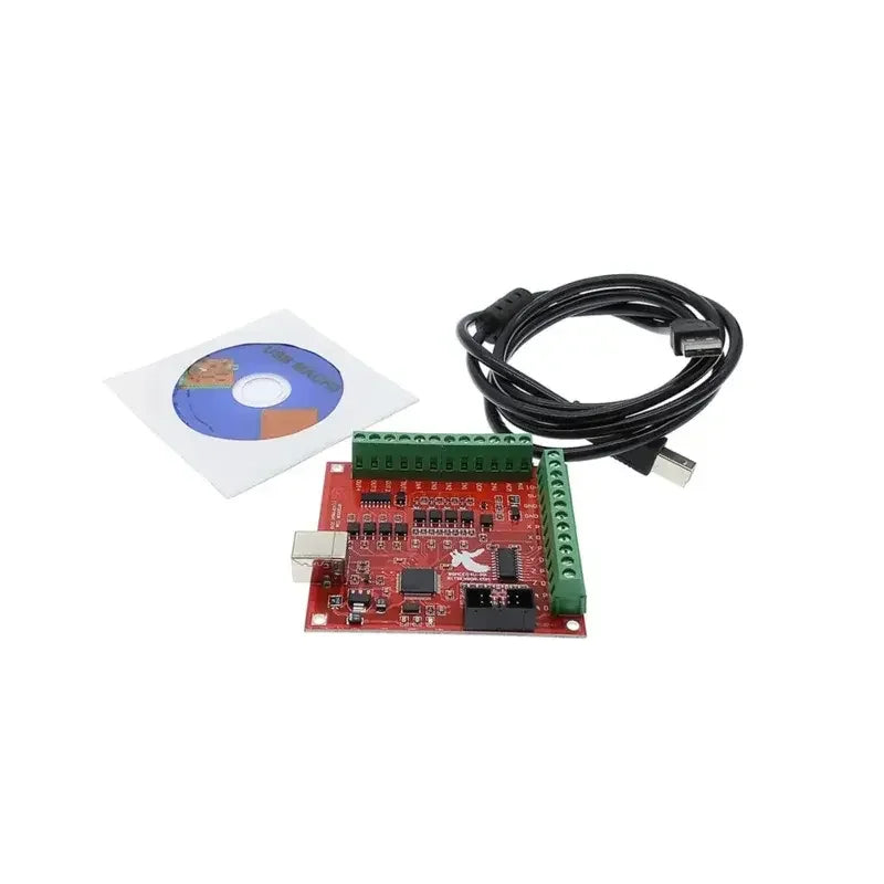 TEBAK CNC USB Breakout Board MACH3 4 Axis Interface Driver Motion Controller Driver Board 100Khz Cyclmotion