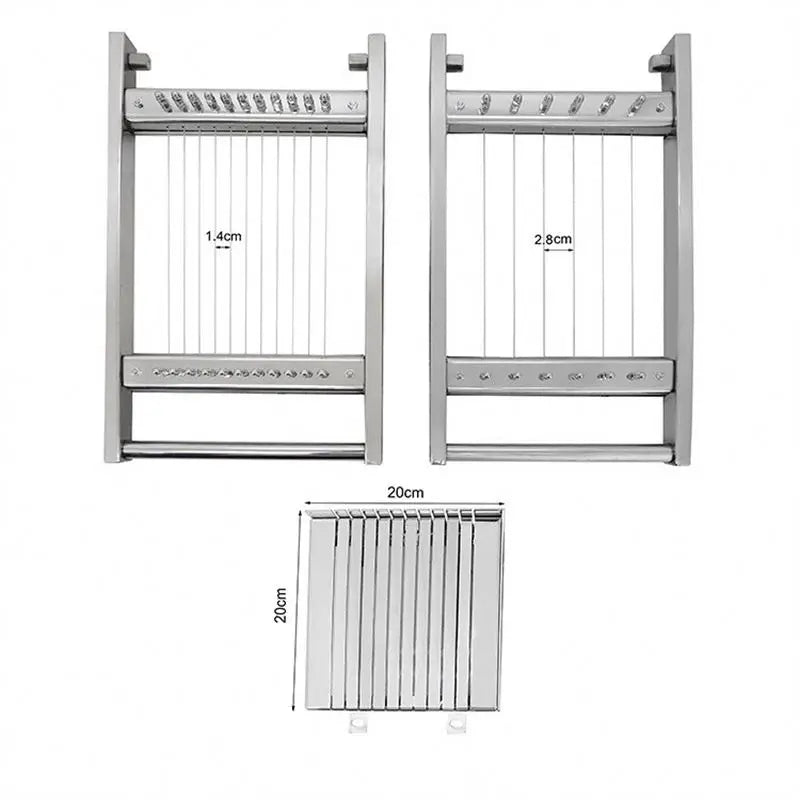 TEBAK Chocolate Cutting Machine Fudge Candy Square Cutter Machine Cut Truffle Block Tool Slicing Manual Cheese Cake Guitar