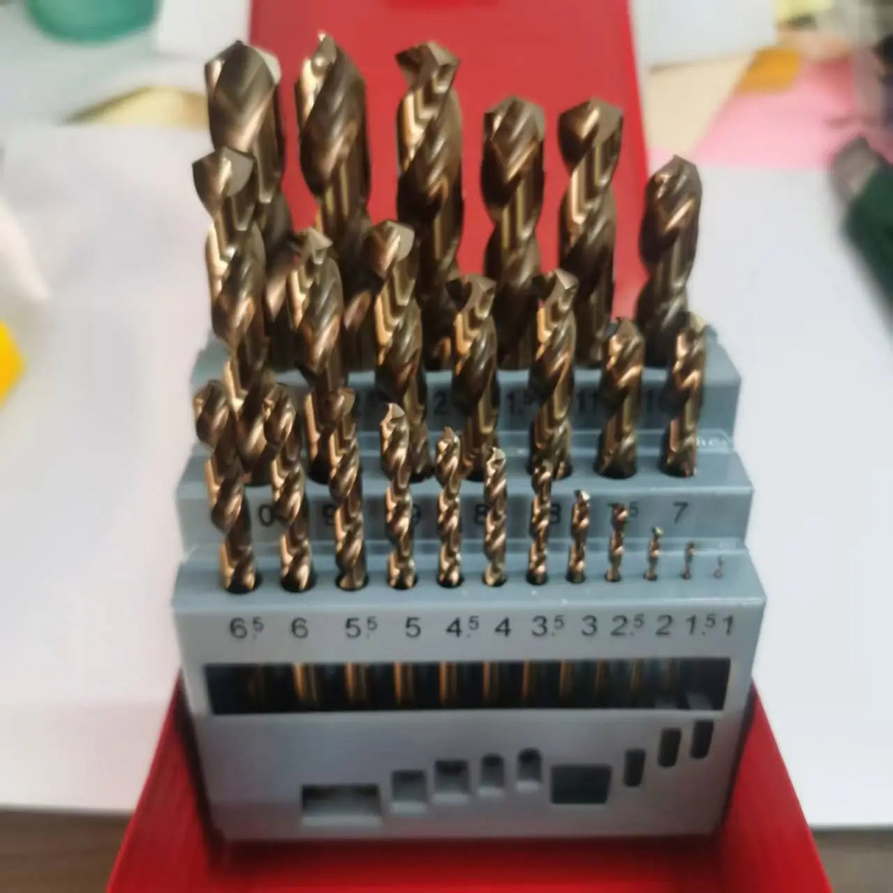 TEBAK Big Micro Round Straight 13 19 25 Pcs Cobalt Fully Ground 135 Degree Twist Cobalt Hss Drill Bit Set