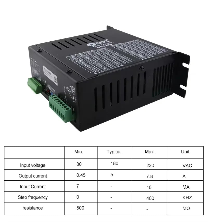 TEBAK ND2278 Motor Driver 80-220VAC 7.8A Micro-Step Drive CNC Router Adapted to NEMA 34 NEMA 23 2-Phase Stepper Motor