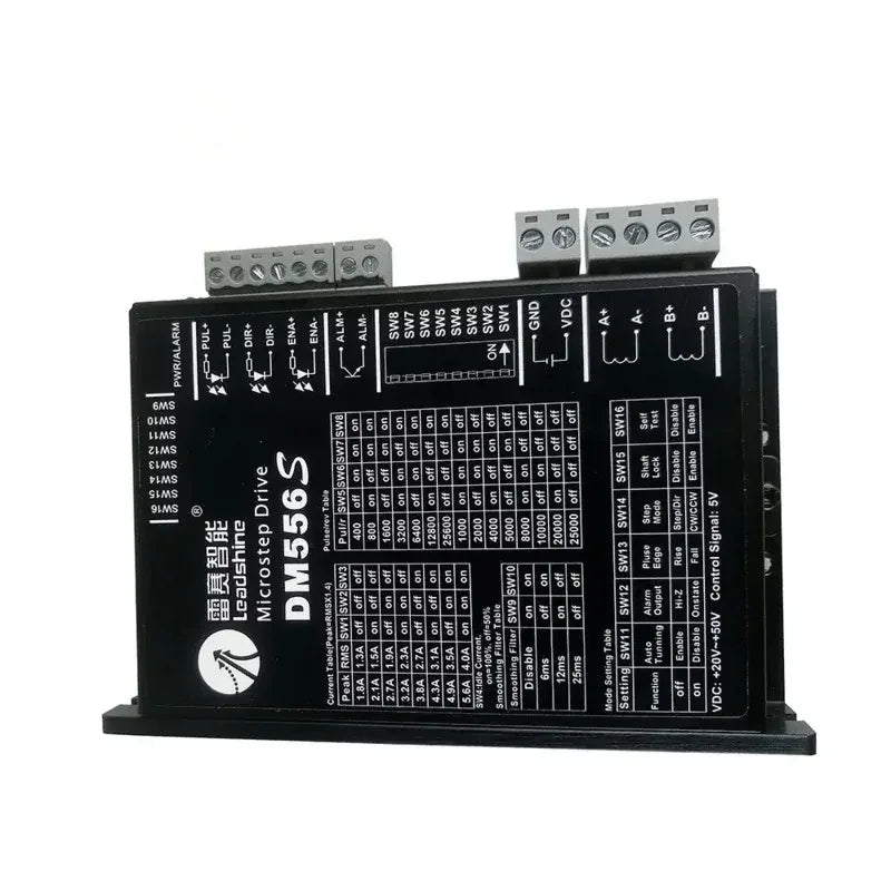 TEBAK CNC Spare Tools 2Phase Stepper Motor Driver DM556S Power Supply Voltage 20-50VDC Current 4.2A 5.6A Engraving Machine