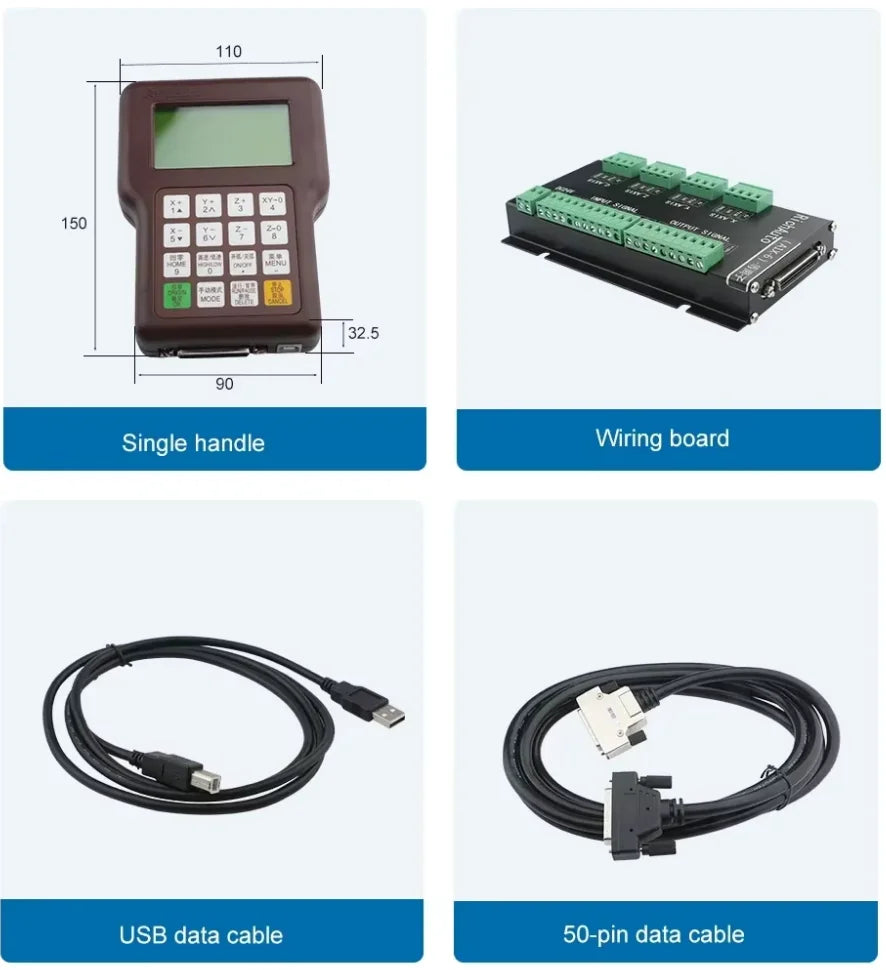 TEBAK Car A12 CNC Plasma Controller DSP 3-Axis USB CNC Motion Control System English Version CNC Router Machine Cutting Machine