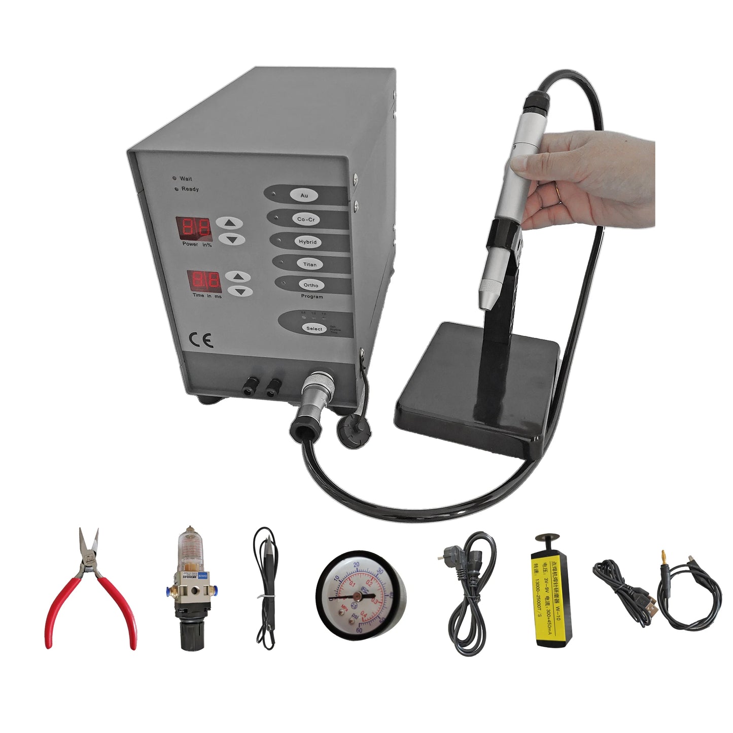 TEBAK Numerical Control Touch Pulse Argon Arc Spot Welder Jewelry Spot Welding Machine Jewellery Soldering Machine Spot Welder