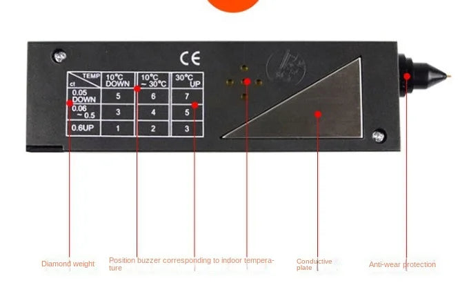 TEBAK Jewelry Diamond Tester with Case Portable Gemstone Selector II High Accuracy Gem Testing Jewelry Tools Set