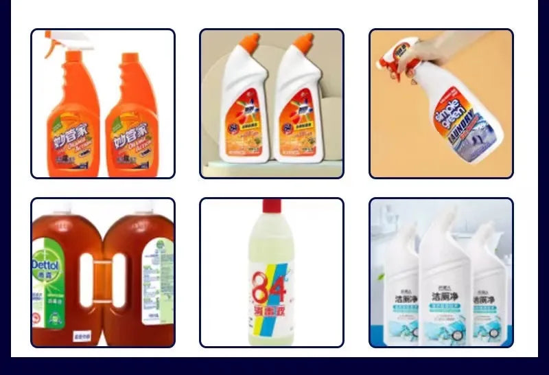 TEBAK Shampoo Cleaner Corrosive Bottling Double Head Corrosive Liquid Sterilization Water Liquid Bottle Oil Filling Machine