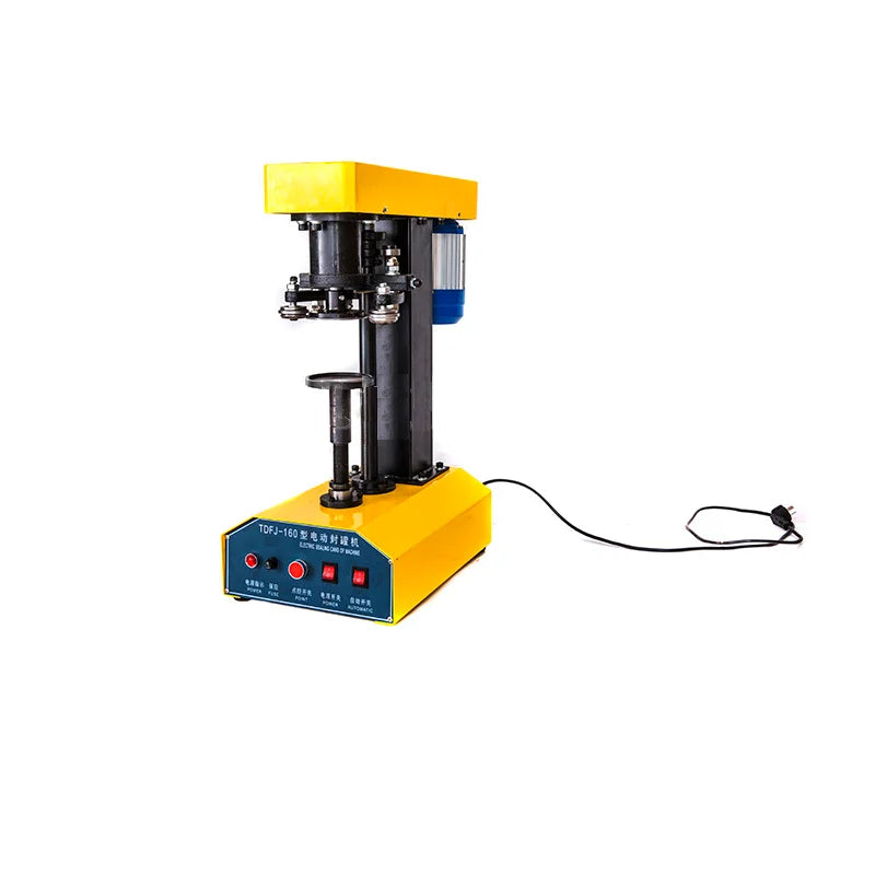 TEBAK Hand Press Small Can Capping Machine Aluminum Drink Beer Bottle Sealing Machine Circle Shape Cola Tin Can Sealer Machine