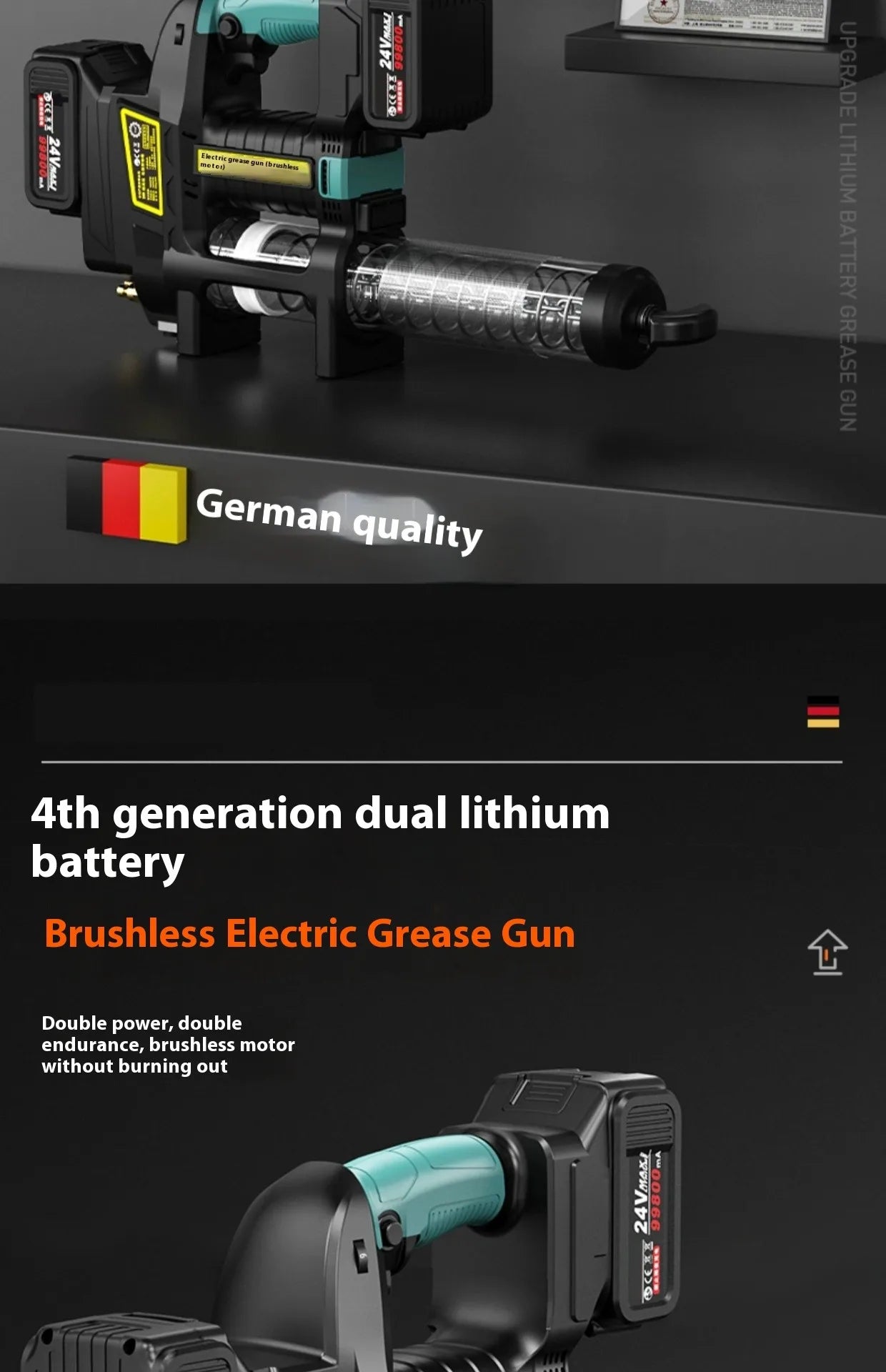 for Sale Professional Rechargeable Battery Electric Grease Gun With 600cc 10000 Battery Grease Gun Cordless Grease Gun