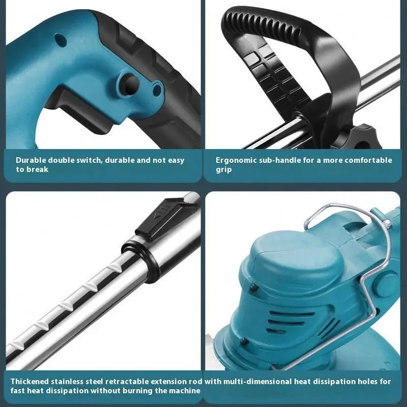 Lawn Mower Parts Brush Cutter Machines Cordless Grass Trimmer Power String Weed Eater Trimmer Head Weed Wacker Cordless