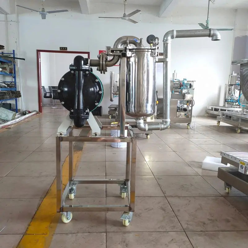 XSH-5 TEBAK High Efficiency Paint Filter Diaphragm Pump Coating Ink Liquid Fertilizer Filtering Machine