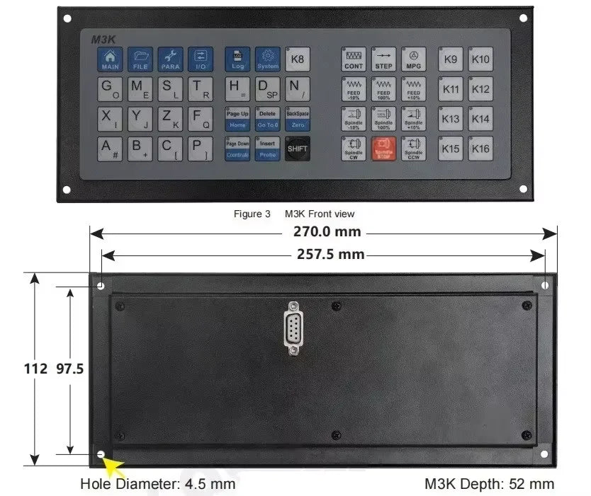 TEBAK M3K DDCS EXPERT Processing and Engraving M350 CNC USB Controller Expand Keyboard Buttons