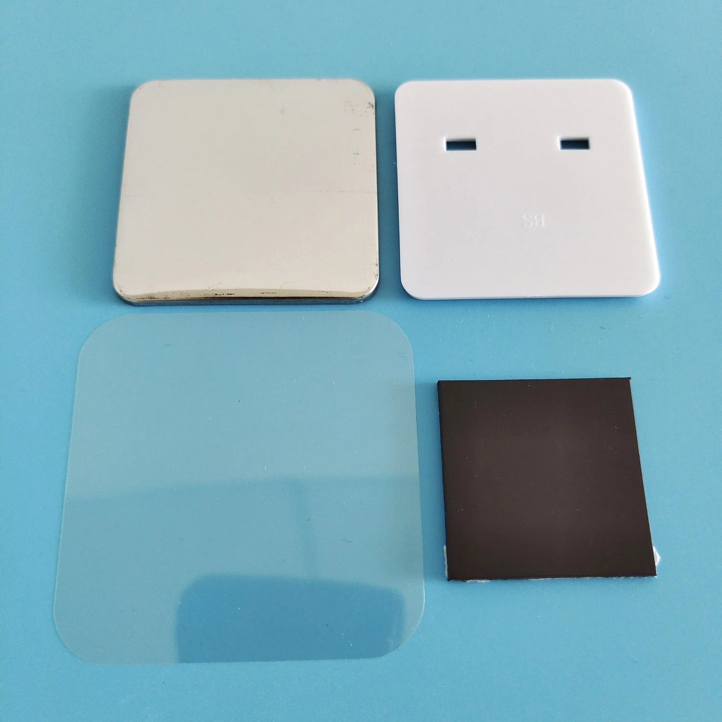 China Low Cost Angular Corner High Quality Polyester Button Machine Rectangle Shape Fridge Magnet Button Badge Making Machine