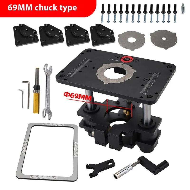 TEBAK W-34 OEM Wholesale Price PRS5000 Precision Router Lift, Router Table Lift System Woodworking Router Table