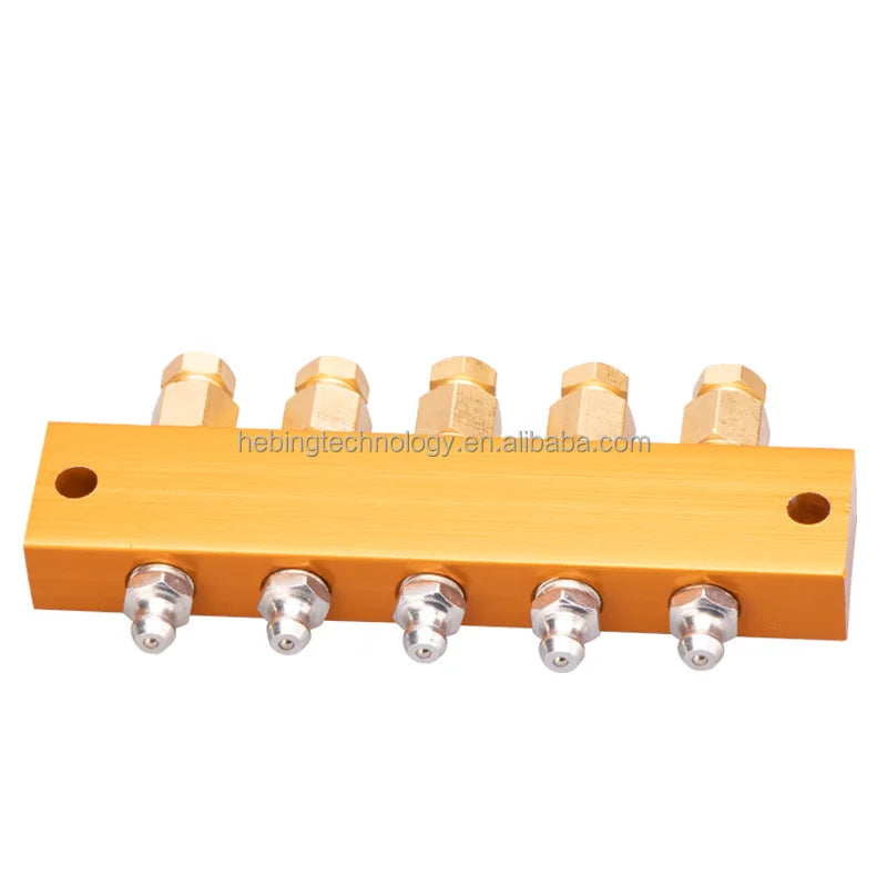 Pneumatic Adjustable Oil Distributor and Lubrication System Distribution Valve Pneumatic Plug in Connector Hose Air Distributor