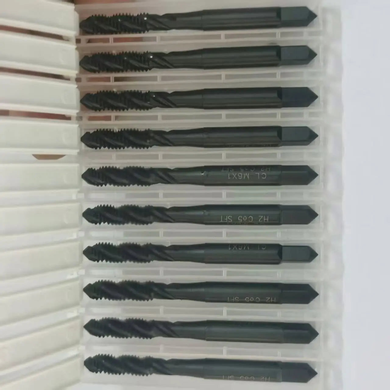 TEBAK HSS Steel Die Type Tin Coated Tap Drill Set M3-M12 for Metric Tap Machine-Machine Screw Thread Cutting
