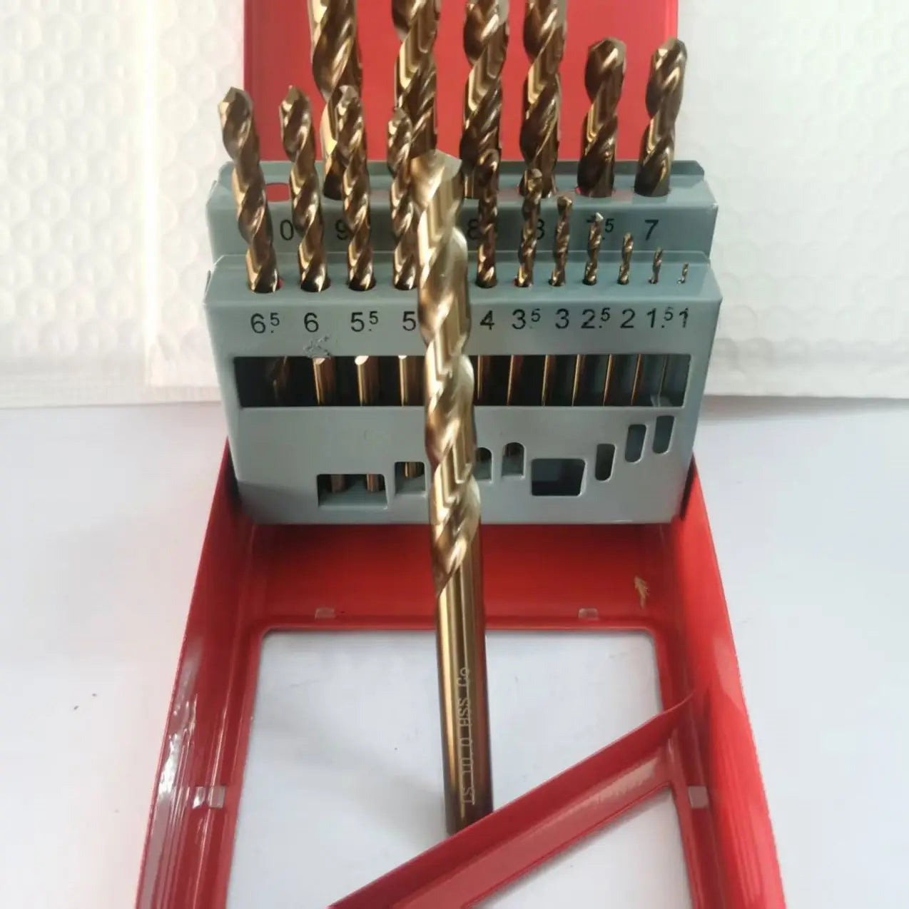 TEBAK Big Micro Round Straight 13 19 25 Pcs Cobalt Fully Ground 135 Degree Twist Cobalt Hss Drill Bit Set