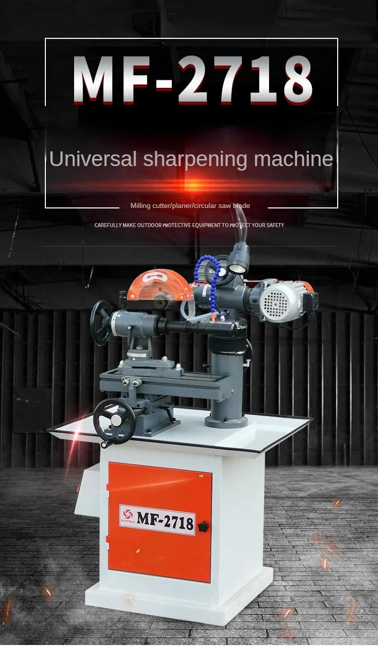 A TEBAK Grinder Universal Knife Sharpening Woodworking Automatic Grinder Cemented Carbide Saw Blade Multifunctional Grinder MF2718