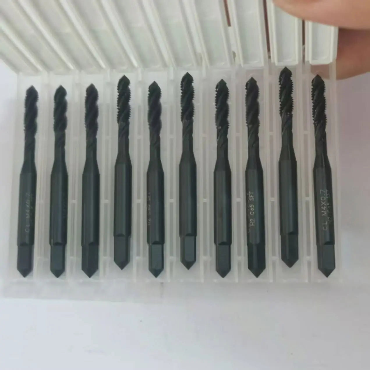 TEBAK HSS Steel Die Type Tin Coated Tap Drill Set M3-M12 for Metric Tap Machine-Machine Screw Thread Cutting